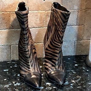 Genuine Zebra Booties